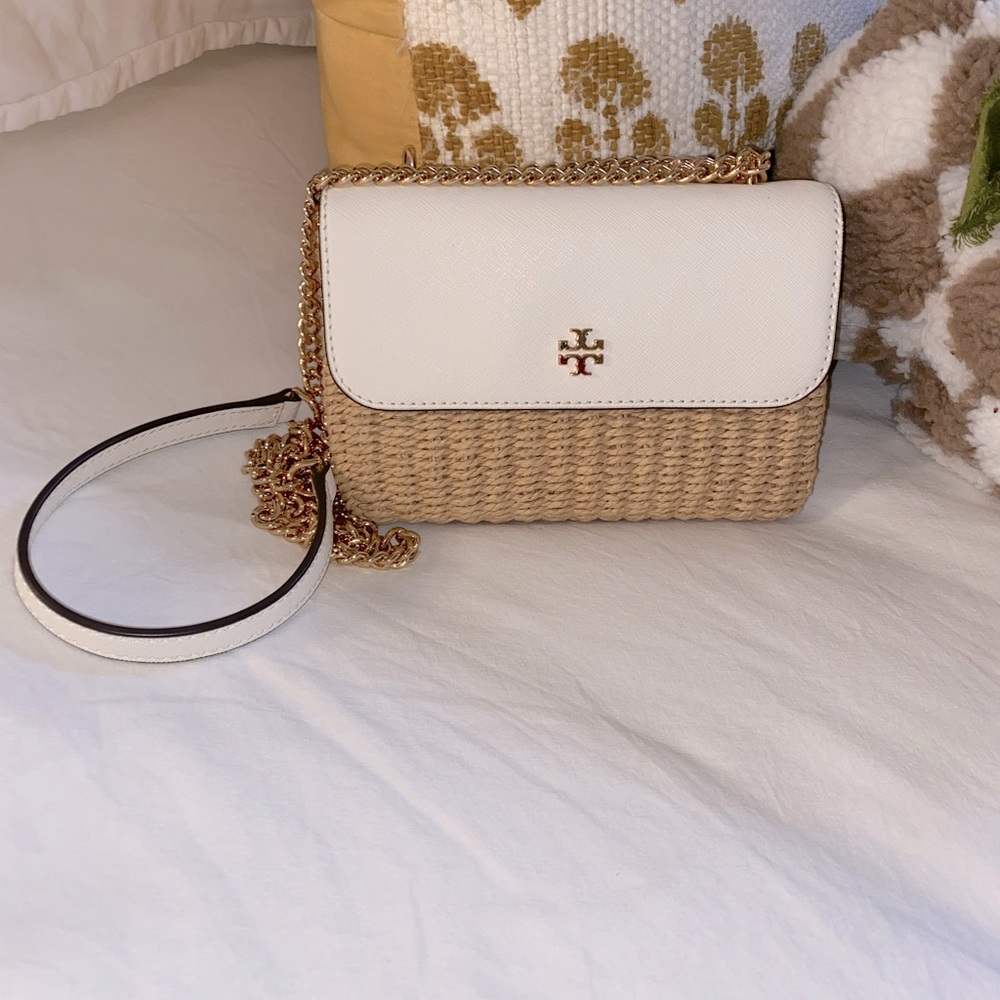 Leather trimmer Tory Burch crossbody